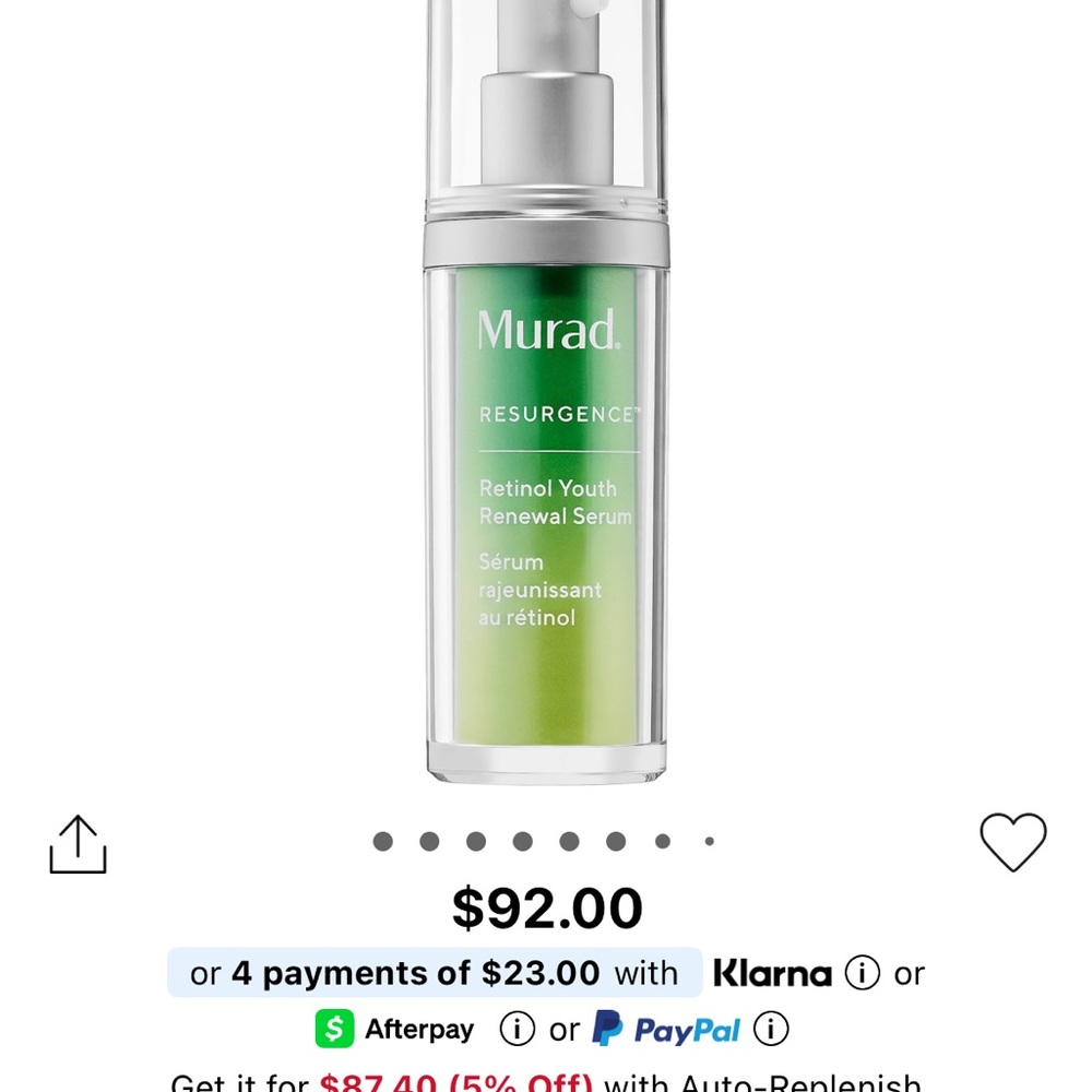 Murad Retinol Youth Renewal Serum - Vibrant Green